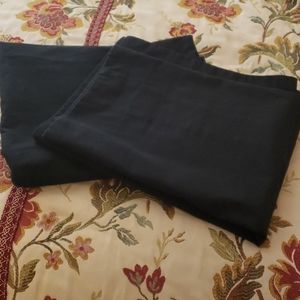 Set of black king size pillow shams